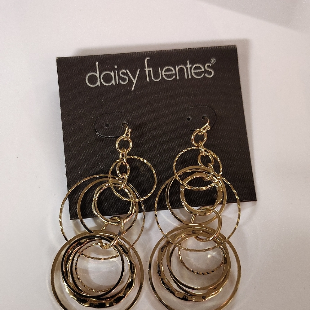 Daisy Fuentes Multi-Hoop Gold Earrings